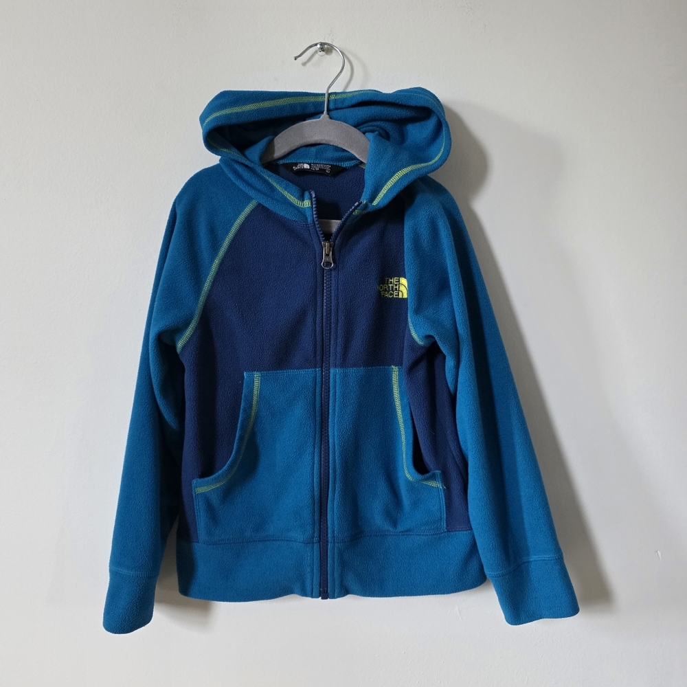 The North Face Kids Blue Fleece Hoodie, 6Y